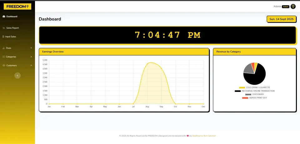 Freedom Dashboard